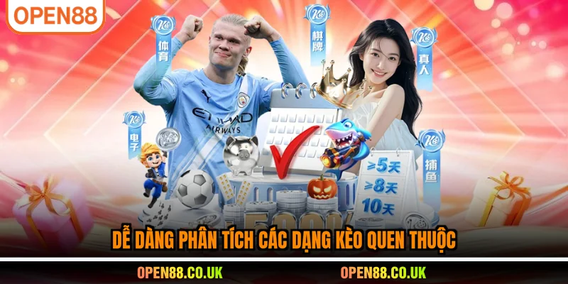 Dễ dàng phân tích các dạng kèo quen thuộc